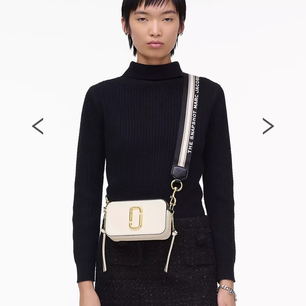 Marc Jacobs Cloud cream white and black Crossbody Bag